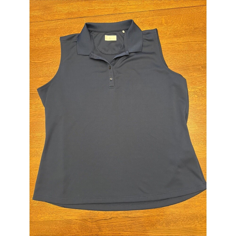 Callaway Opti-Dri Women’s 2XL Moisture Wicking Sleeveless Golf Polo Navy Blue